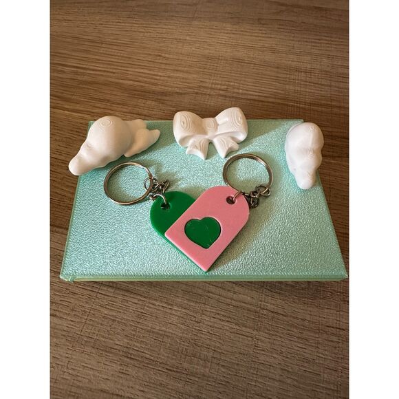 Heart‎ Puzzle Keychain, Valentine Gift Puzzle Keyring, Valentines Day Keyring - Picture 4 of 4